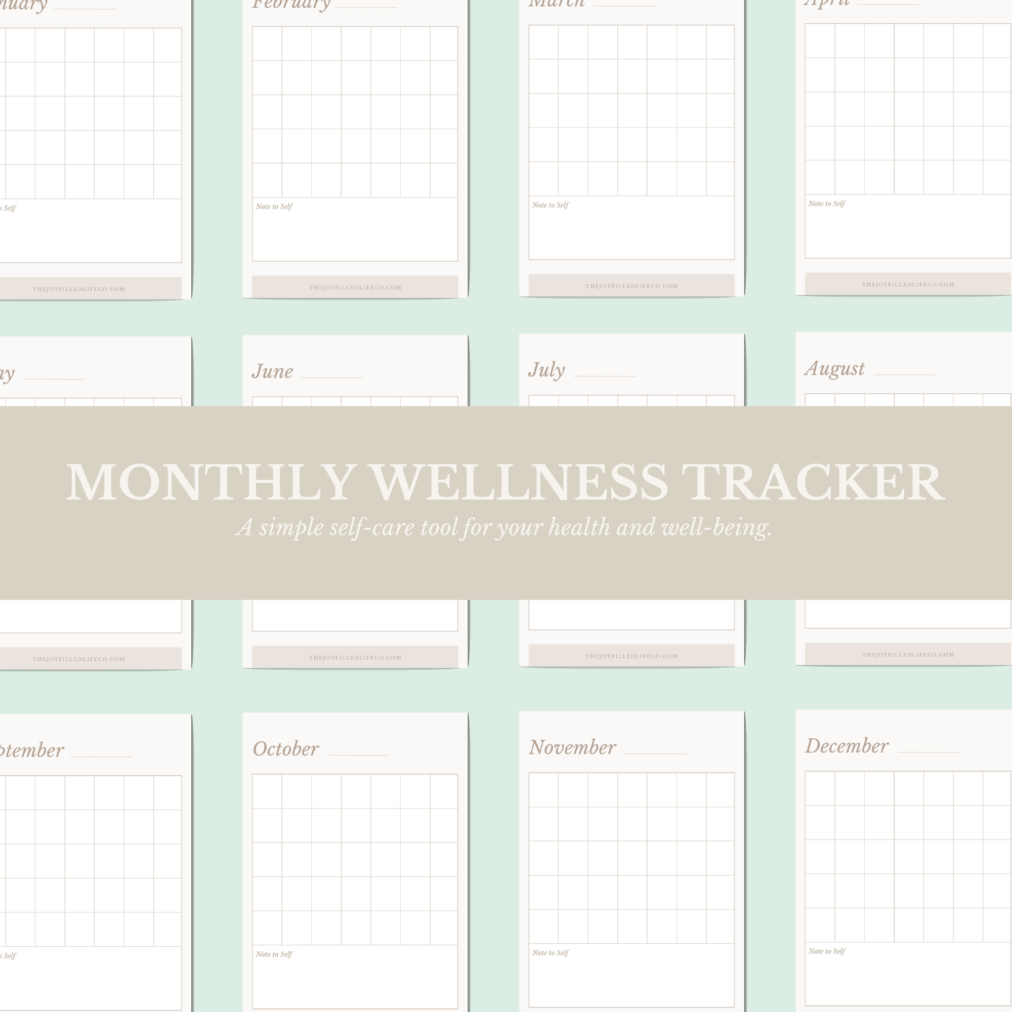 Monthly Wellness Tracker