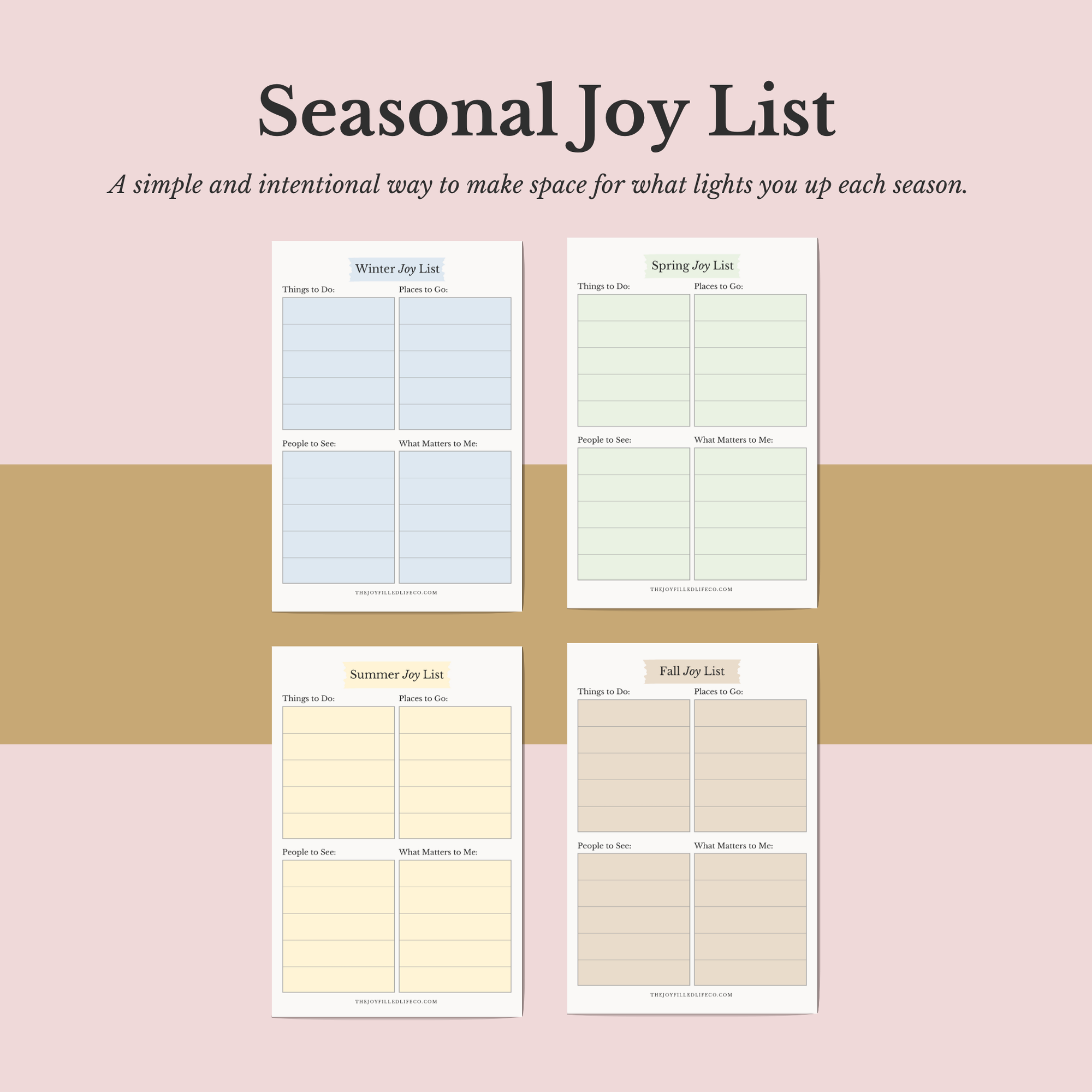 Seasonal Joy List