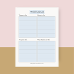 Seasonal Joy List